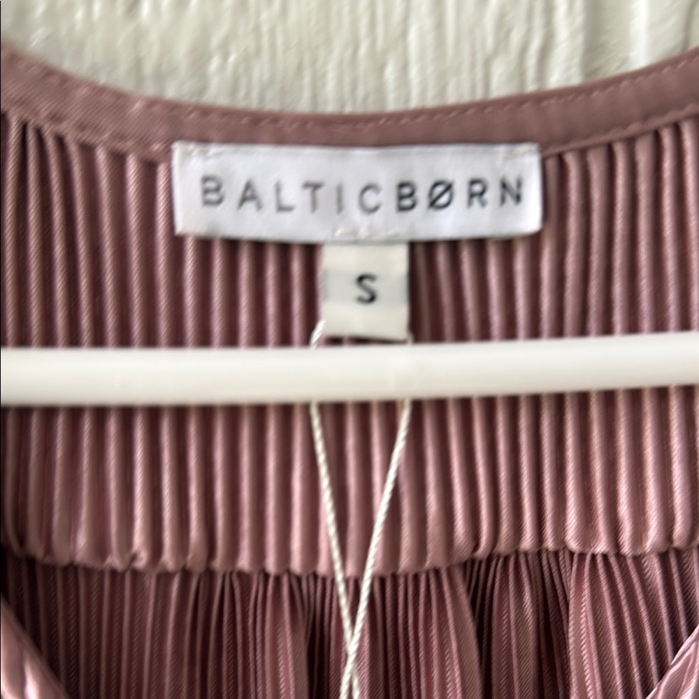 New NWT Baltic Born Athena Pink Pleated Maxi Dress sz S - Picture 6 of 8